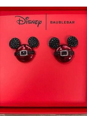 Disney x Baublebar Mickey Mouse Santa Suit Ornament Earrings